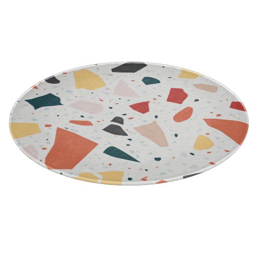 Planche À Découper Motif Terrazzo (Coin)
