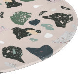 Planche À Découper Motif Terrazzo Vert (Coin)