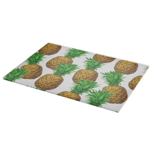Planche À Découper Motif transparent avec ananas (Coin)