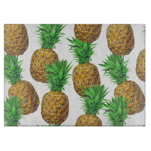 Planche À Découper Motif transparent avec ananas (Devant)