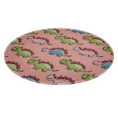 Planche À Découper Motif transparent de dinosaure mignon (Coin)