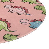 Planche À Découper Motif transparent de dinosaure mignon (Coin)
