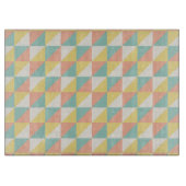 Planche À Découper Motif triangle Abstrait géométrique coloré (Devant)