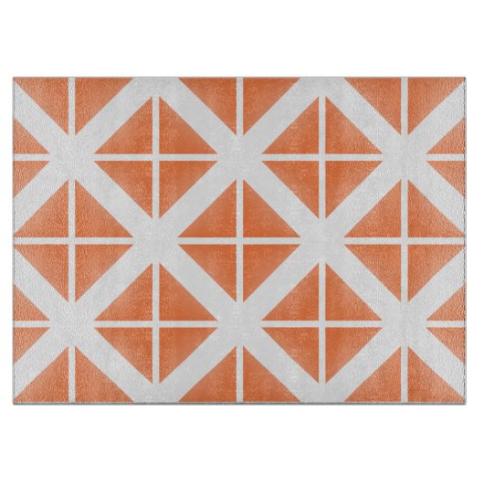 Planche À Découper Motif triangle Orange tendance (Devant)