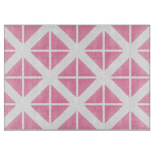 Planche À Découper Motif triangle rose tendance