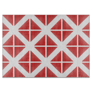 Planche À Découper Motif triangle rouge tendance