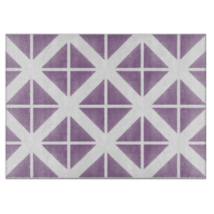 Planche À Découper Motif triangle tendance violet