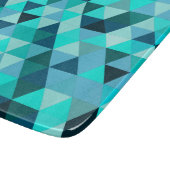 Planche À Découper Motif Triangles Turquoise moderne (Coin)