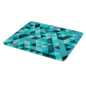 Planche À Découper Motif Triangles Turquoise moderne (Coin)