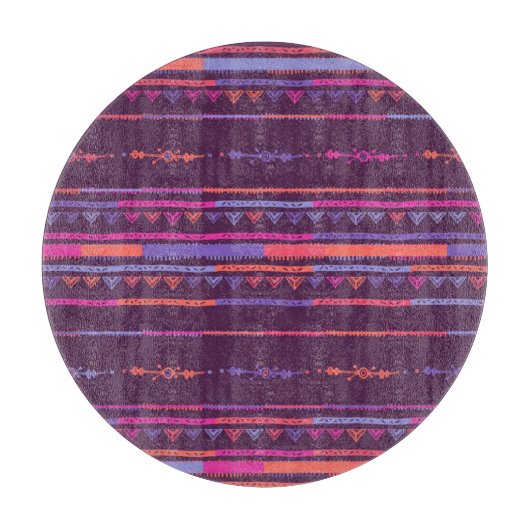 Planche À Découper Motif tribal pourpre (Devant)