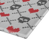 Planche À Découper Motif tricoté avec des crânes (Coin)