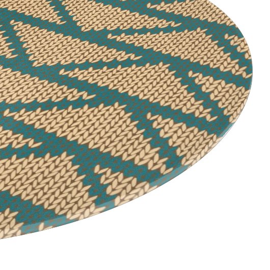 Planche À Découper Motif tricoté par style ethnique (Coin)