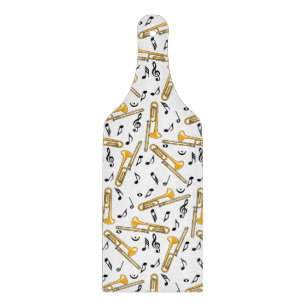 Planche À Découper Motif Trombone Music Notes