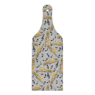 Planche À Découper Motif Trombone Music Notes