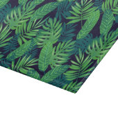 Planche À Découper Motif tropical de feuille (Coin)