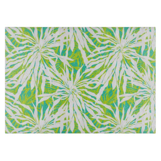 Planche À Découper Motif tropical de palmettes (Devant)