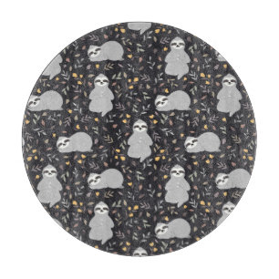 Planche À Découper Motif tropical de paresse de bébé