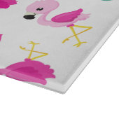 Planche À Découper Motif tropical, Flamants roses, pastèques, Fleurs (Coin)