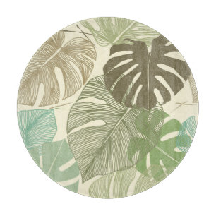 Planche À Découper Motif Tropical Monstera Retro à main