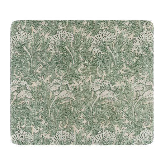 Planche À Découper Motif Tulip (par William Morris) (Devant)