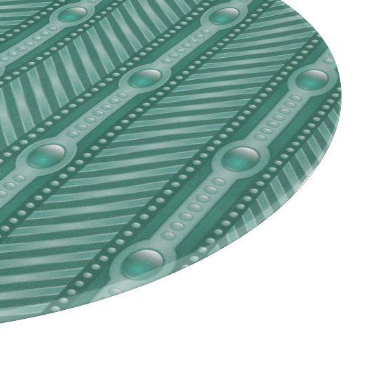 Planche À Découper Motif turquoise ornemental (Coin)