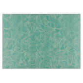 Planche À Découper Motif Turquoise Peony (Devant)