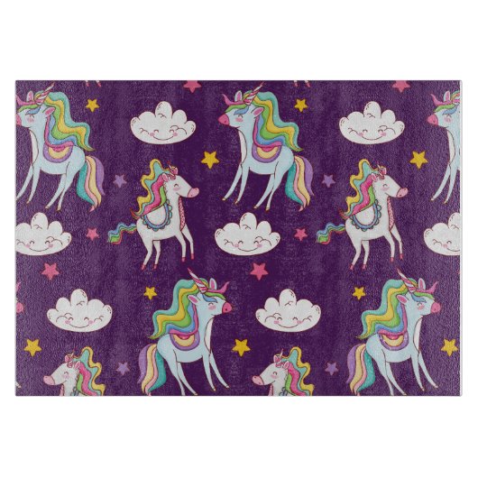 Planche À Découper Motif Unicorn Funny Magic Horse (Devant)
