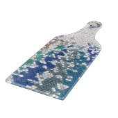 Planche À Découper Motif unique bleu vert jaune (Coin)