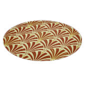 Planche À Découper Motif ventilateur Art déco - cuivre sur jaune (Coin)