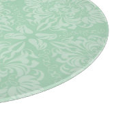 Planche À Découper Motif vert de damassé (Coin)