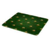 Planche À Découper Motif vert d'or de trèfle (Coin)