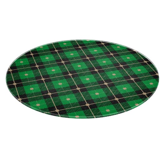 Planche À Découper Motif vert noir (Coin)