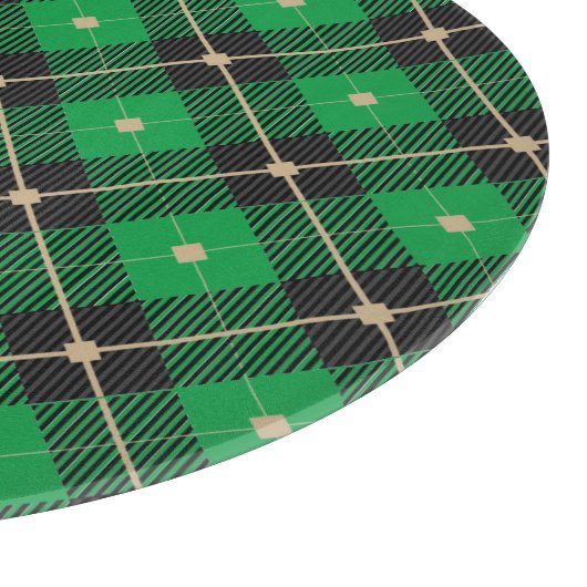 Planche À Découper Motif vert noir (Coin)