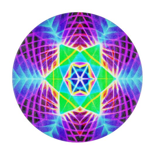 Planche À Découper Motif vif coloré (Devant)