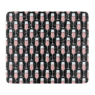 Planche À Découper Motif Vin Rosé
