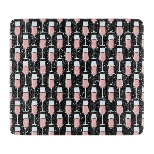 Planche À Découper Motif Vin Rosé (Devant)