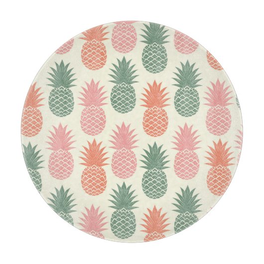 Planche À Découper Motif vintage 2 d'ananas (Devant)