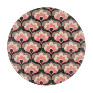 Planche À Découper Motif vintage fleuri sans joint