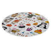 Planche À Découper Motif Vintage Halloween Cats (Coin)