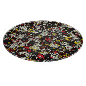 Planche À Découper Motif Vintage Halloween Mini Doodle (Coin)