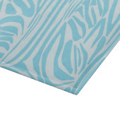 Planche À Découper Motif Zèbre Bleu (Coin)