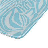 Planche À Découper Motif Zèbre Bleu (Coin)