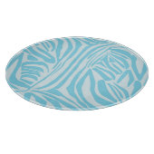 Planche À Découper Motif Zèbre Bleu (Coin)