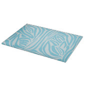 Planche À Découper Motif Zèbre Bleu (Coin)
