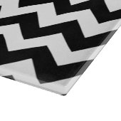 Planche À Découper Motif Zigzag noir et blanc, Motif Chevron (Coin)
