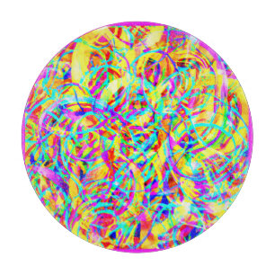 Planche À Découper Motifs de néon brillant