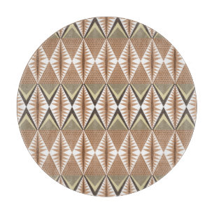 Planche À Découper Motifs Ethniques : Motif Folk Élégant.