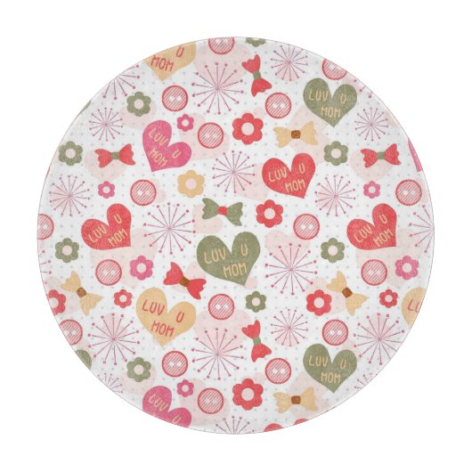 Planche À Découper Motifs pour le jour de mère (Devant)