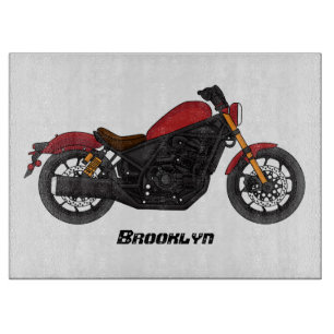 Planche À Découper moto de style croiseur cool