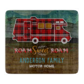 Planche À Découper Motorhome rv Camper Travel Van Rustic Personalized (Devant)